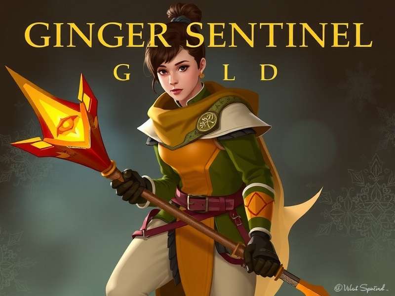 Ginger Sentinel Gold Official Cover Ginger Sentinel Gold Cover Art featuring the main character with the Ginger Stone
